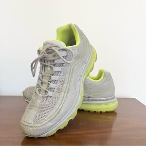 Nike Air Max 24-7 Silver w Lime Green Sneakers 397252-006 Men’s 11 READ NOTES